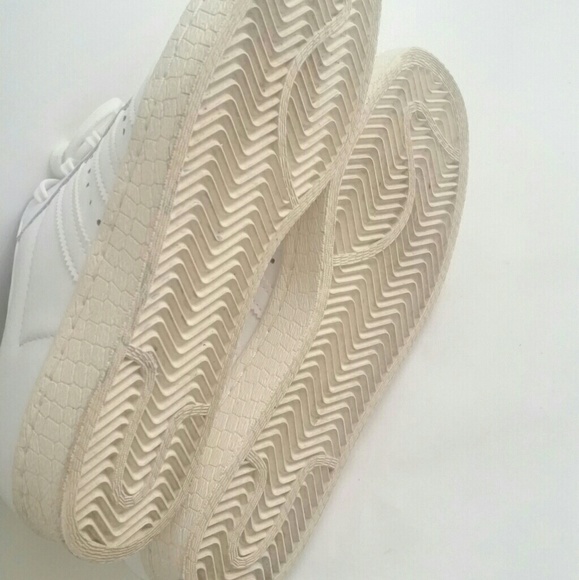 Adidas Gold White Superstar 80s Snakeskin Texture - Picture 7 of 8